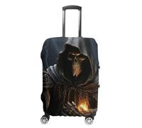 JKLQWH Grim Reaper Luggage Cover Personalization Suitcase Covers Protector Elastic Washable Baggage Cover Anti-Scratch For Traveling, Aircraft Consignment, style, Small