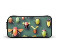 JKLQWH Insect Atlas Pencil Case Large Capacity Makeup Bag Portable Pencil Pouch For Office Supplies Travel Cosmetic Bags