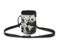 JKLQWH Lovely Panda Printed Pet Training Package Dog Walking Fanny Pack Dog Training Treat Pouch Portable Pet Pocket Puppy Treat Bag Pets Outdoor