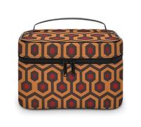 JKLQWH Makeup Bag Shining Overlook Printed Large Capacity Travel Make Up Bag for Cosmetics Vertical Storage Water-Resistant Leather Toiletry Organizer Skincare Makeup Organizer Bag, Shining Overlook,