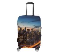 JKLQWH New York City Scenery Luggage Cover Personalization Suitcase Covers Protector Elastic Washable Baggage Cover Anti-Scratch For Traveling, Aircraft Consignment, style, L