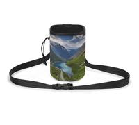 JKLQWH Norwegian Fjords Printed Pet Training Package Dog Walking Fanny Pack Dog Training Treat Pouch Portable Pet Pocket Puppy Treat Bag Pets Outdoor