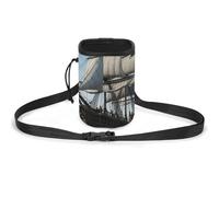 JKLQWH Old Sailing Ship Printed Pet Training Package Dog Walking Fanny Pack Dog Training Treat Pouch Portable Pet Pocket Puppy Treat Bag Pets Outdoor