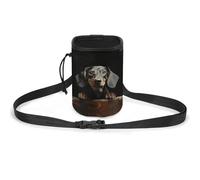 JKLQWH Pad Dachshund Printed Pet Training Package Dog Walking Fanny Pack Dog Training Treat Pouch Portable Pet Pocket Puppy Treat Bag Pets Outdoor