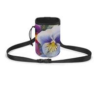 JKLQWH Pansy Perfection Printed Pet Training Package Dog Walking Fanny Pack Dog Training Treat Pouch Portable Pet Pocket Puppy Treat Bag Pets Outdoor