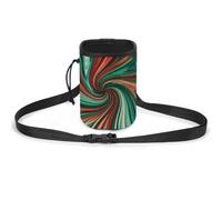 JKLQWH Psychedelic Swirl Pattern Printed Pet Training Package Dog Walking Fanny Pack Dog Training Treat Pouch Portable Pet Pocket Puppy Treat Bag Pets Outdoor