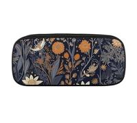 JKLQWH Pu Leather Pencil Case Waterproof Big Capacity Decorated with Stars Pencil Pouch With Zipper Portable Pencil Bag For Office Supplies Makeup Bag