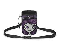 JKLQWH Purple Black Goth Spooky Printed Pet Training Package Dog Walking Fanny Pack Dog Training Treat Pouch Portable Pet Pocket Puppy Treat Bag Pets Outdoor