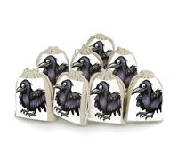 JKLQWH Ravens 8 Pack Cotton Drawstring Bags Cotton Hemp Bunches Pocket Reusable Jewelry Pouches Portable Gift Wrap Bags Muslin Bags Christmas Gifts Candy Bags