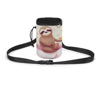 JKLQWH Sloth Flamingo Printed Pet Training Package Dog Walking Fanny Pack Dog Training Treat Pouch Portable Pet Pocket Puppy Treat Bag Pets Outdoor
