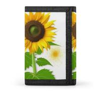 JKLQWH Sunflower And Weed Wallet Portable Slim Trifold Wallet Pocket Credit Card Holders Outdoor Travel Purse For Women Men