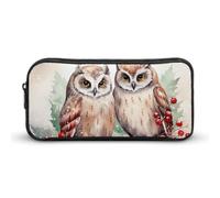 JKLQWH Two Owls on The Tree Pencil Case Large Capacity Makeup Bag Portable Pencil Pouch For Office Supplies Travel Cosmetic Bags