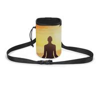 JKLQWH Yoga Meditation Printed Pet Training Package Dog Walking Fanny Pack Dog Training Treat Pouch Portable Pet Pocket Puppy Treat Bag Pets Outdoor