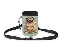 JKLQWH Yoga Pug Printed Pet Training Package Dog Walking Fanny Pack Dog Training Treat Pouch Portable Pet Pocket Puppy Treat Bag Pets Outdoor