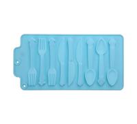 jklymm Fork Spoon Sugar Cake Molds Fondant Food Grade Silicone Baking Tools Sugar Mold Chocolate Chocolate Biscuits