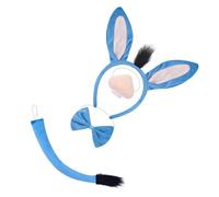 jklymm Halloween Donkey Cosplay Accessories War Headband Tail Bowtie Skirt for Children Halloween Role Play Party Headband and Tail