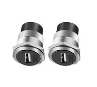 jklymm Heavy Duty 22mm USB2.0 / USB3.0 Female to Female Mount Adapter Supporting Fast Speed Module for Industrial Use