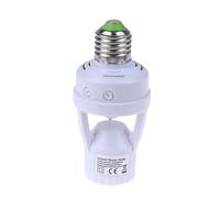 jklymm Led Bulb Holder with Motions Sensors E27 Socket Lamp Base Adapter Converters PIRs Human Induction Detectors Induction Lamp Holder