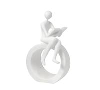 jklymm Reading Figurines Statue Moderns Abstract Art Sculpture Collectibles Bookshelf Decorations for Home Bedroom Reading Figurines and Statues Bookshelf Decorations