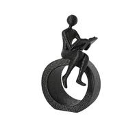 jklymm Reading Figurines Statue Moderns Abstract Art Sculpture Collectibles Bookshelf Decorations for Home Bedroom Reading Figurines and Statues Bookshelf Decorations
