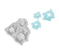 jklymm Silicone for Multiple Craft Including Plasters and Featuring Three Lovely Pigs Hollow Star Mold