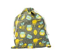 jklymm Sturdy Machine Washable Efficient Cotton Linen Drawstring Bag for French Loaf Bread Preservation Long Time Kitchen Lunch Bag