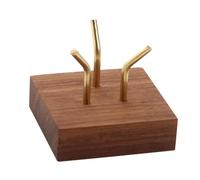 jklymm Wood Display Base for Gemstones Artistic Fossils Rock Collection Geodes Holder Mineral Stand Home Decoration Fossils Display Stand