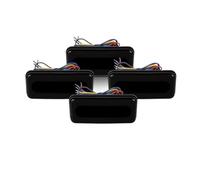 JKNONCBSG Motorcycle License plate light Motorcycle 3 In 1 LED Tail Light Square Rear Brake Lamp DRL Running Turn Signal 12-24V For Bobber For Chopper For