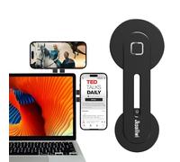 Jkoailiwi 180° Adjustable Magnetic Laptop Phone Holder Mount for iPhone 17 Air Pro Max 16, Computer Phone Holder for Monitor's Top and Side, Dual Screen Edge Monitor Mount, Extended Laptop Stand