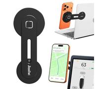 Jkoailiwi 180° Rotation Magnetic Phone Holder for Laptop & Tesla Model 3/Y | Dual-Screen Work & Tesla Navigation, N55 Strong Magnet Computer Edge Phone Mount Stand Compatible with iPhone 12-17 Series