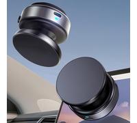 Jkoailiwi Upgraded 360° Adjustable Electric Vacuum Magnetic Suction Cup Phone Mount, Hands-Free Magnetic Cell Phone Holder for Car/Gym/Mirror/Smooth Surface, Compatible with Magsafe iPhone, Silver