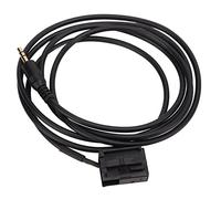 JKOKPMG 3.5mm Auxiliary Audio Plug Converter Cable Durable ABS Black 1.5m Car Stereo AUX Input Adapter for Agila Antara CD30 CDC40 DVD90 CD70 Navi