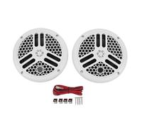 JKOKPMG 6.5 Inch Marine Boat Speaker 120W Weather Resistant Clear Sound Heavy Duty ABS Plastic Frame for RV Yacht UTV Speedboat Motor Boat Bathroom DC12V Pair of 2