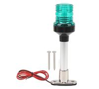 JKOKPMG Boat Stern Light IP66 8 Inch Stainless Steel Base LED Navigation Light with 33 Beads Over 2NM Visibility for Fishing Boats Yachts (Green)