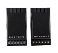 JKOKPMG Car Audio Crossover 2 Way 100W Output High Performance ABS Shell Correct Sound Overcurrent Protection Universal Vehicle Speaker Crossover 2 Pieces Black