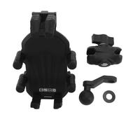 JKOKPMG Motorcycle Phone Mount Holder with Vibration Dampener Secure Locking Adjustable 360 Degree Rotation for Scooter ATV Motorcycle Aluminum Alloy Nylon Fits 4.9 to 8.1 Inch