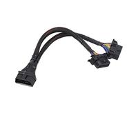 JKOKPMG OBD Splitter Y Cable Adapter High Performance Durable ABS Black Car Diagnostic Scan Tool for Sylphy 2009 2014 II 2015 XTrail 2012 K5 2015