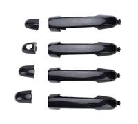 JKOKPMG Outside Exterior Door Handle Set Glossy Black 4 Pcs Front Key Hole Replacement for Car Door Handles ABS Plastic OE Numbers 82651 2H000 82652 2H000