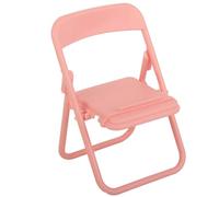 JKOKPMG Phone Stand Holder Portable Stool Shape TPR Material Sturdy Safe for Watching Videos Reading Video Chatting Browsing Internet Portrait Landscape Mode Desk Decor 1 Pcs 11 x 5.5 x (Pink)