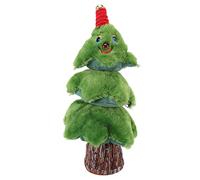 JKOKPMG Singing Dancing Christmas Tree Electric Musical Plush Xmas Tree Toy with 8 Songs Lights and Swing Function for Indoor Outdoor Holiday Decorations 18x18x37cm (Dancing Stump Christmas Tree)