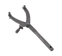 JKOKPMG Spanner Wrench Adjustable Flywheel Clutch Sprocket Tool Heavy Duty Y Shape Hand Wrench for Motorcycle Bike Moped Scooter Repair Gray Iron 11.5 Inch