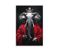 JKOSUERB Elephant Warrior Decorative Poster Poster Decorative Painting Canvas Wall Posters And Art Picture Print Modern Family Bedroom Decor Posters 08x12inch(20x30cm)