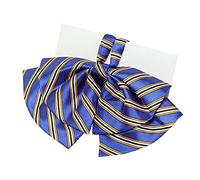 JKQBUX Elegant Bow Tie Women's Pre-Tied Neckties Bowknot Stripe Adjustable Casual Uniform Bowtie Blouse Neck ties, T3, 19W*10L
