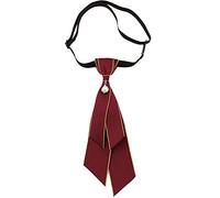 JKQBUX Wedding School bow tie for men Women Classic Party Bowknot Adjustable fresh literature ribbon Fabric Necktie Pre Tied (6#)