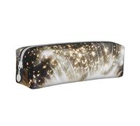 JKSEEPYN Magic Book Printed Leather Zipper Pencil Case,Printed Minimalist Ultra-Thin Design School Pencil Bag Cosmetic Pouch