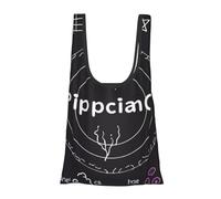 JKSEEPYN Physics Print art Printed Foldable Shopping Bags Reusable Water Resistant Shoulder Grocery Tote Bags Daily Utility bag 1PCS