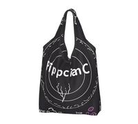 JKSEEPYN Physics Print art Printed Shopping Bags Foldable Reusable Washable Shoulder Grocery Tote Bags Daily Utility bag, 1 PCS