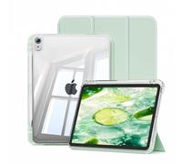 JKSML Case for iPad Air 11 inch M4/M3/M2(2026/2025/2024)&iPad Air 5th/4th Generation (2022/2020) 10.9 inch, 2-in-1 Removable Hard PC Transparent Back with Pencil Holder, Auto Sleep/Wake (Light Green)