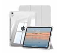 JKSML Case for iPad Air 11 inch M4/M3/M2(2026/2025/2024)&iPad Air 5th/4th Generation (2022/2020) 10.9 inch, 2-in-1 Removable Hard PC Transparent Back with Pencil Holder, Auto Sleep/Wake (Gray)