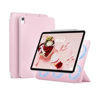 JKSML Magnetic Case for iPad (A16) 11th Generation 11 Inch (2025),iPad 10th Gen 10.9 inch (2022),Anti-Scratch Soft TPU Back Cover | Auto Sleep/Wake | Ultra-Light Design for Office/College (Pink)